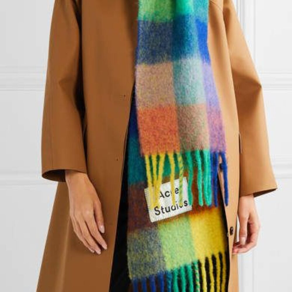 ACNE STUDIOS PLAID SCARF